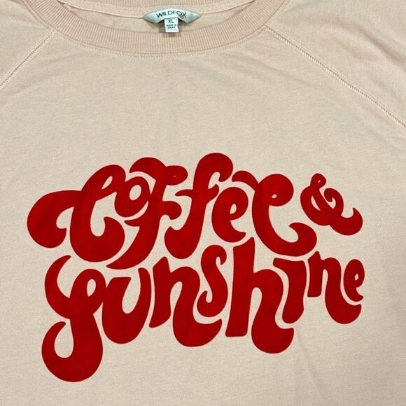 Wildfox Coffee & Sunshine Sweatshirt XL - Picture 4 of 5